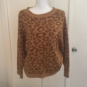 Leopard print sweater